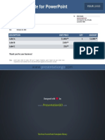 Invoice Template For Powerpoint: Presentationgo