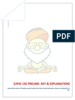 (Upsc Cse Prelims - Key & Explanation) : Iasbaba