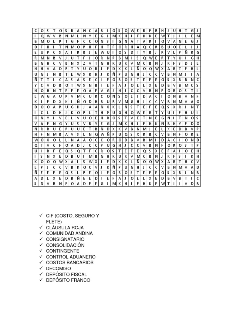Sopa de Letras Comercio | PDF | Business