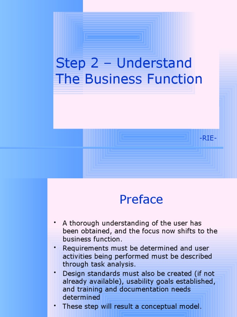 Step 2 - Understand The Business Function | PDF | Cognitive Science ...