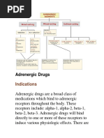 Adrenoceptor Drugs