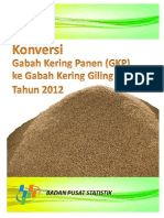 Konversi Gabah Kering Panen (GKP) Ke Gabah Kering Giling (GKG) Tahun 2012