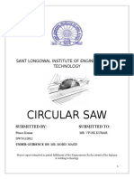 Project Report Circular Saw