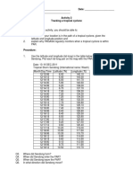 Name: - Date: - Grade and Section: - Activity 2 Tracking A Tropical Cyclone Objectives