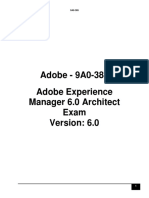 Adobe - 9A0-385 Adobe Experience Manager 6.0 Architect Exam