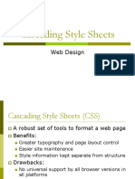 Cascading Style Sheets: Web Design