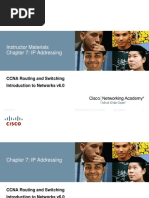 Instructor Materials Chapter 7: IP Addressing: CCNA Routing and Switching Introduction To Networks v6.0