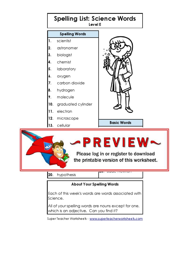 Listescience Word List | PDF | Technology & Engineering | Young Adult