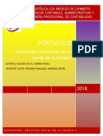 Doctrina Social de La Iglesia II Portafolio de Ontabilidad 3 Uladech