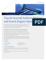 Tips For Journal Authors: Writing and Search Engine Optimization