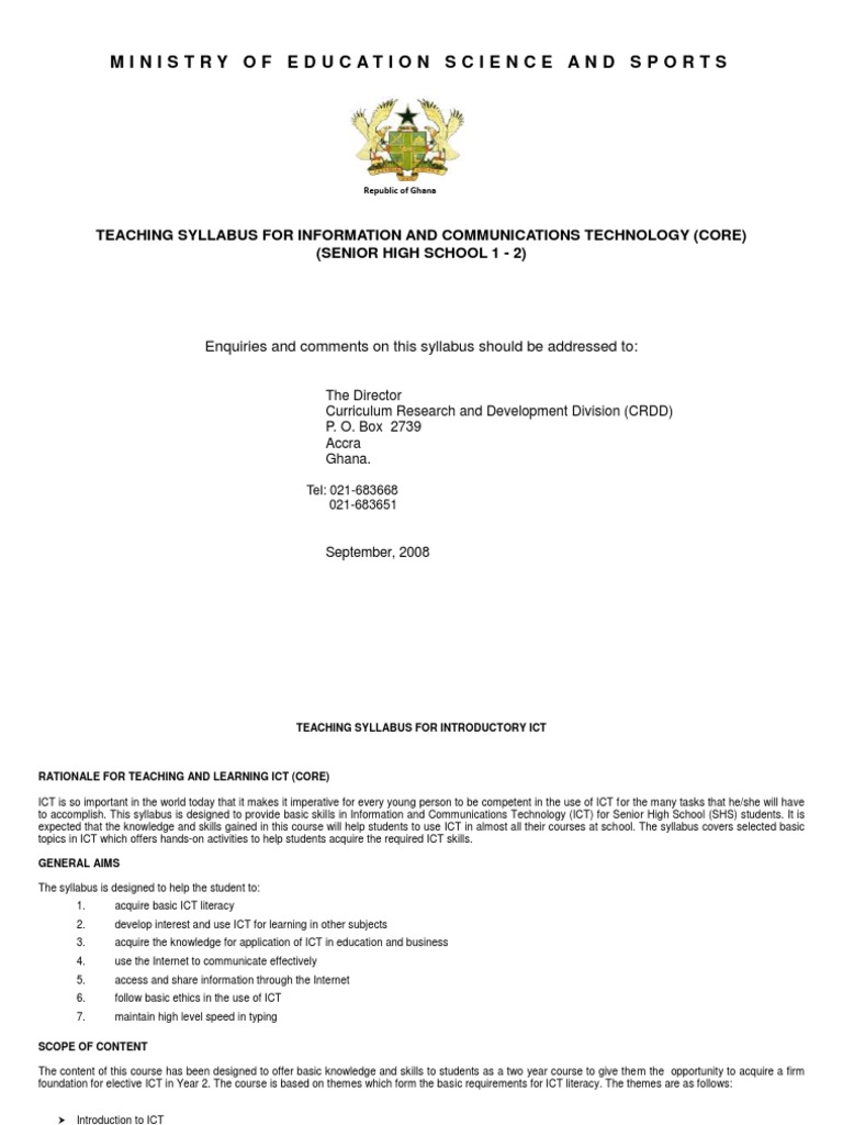 Ministry of Education Science and Sports PDF Educational Assessment