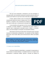 A Educação Escolar Na Europa Ocidental