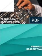 Memoria Descriptiva Laboratorio, TEGEOS.