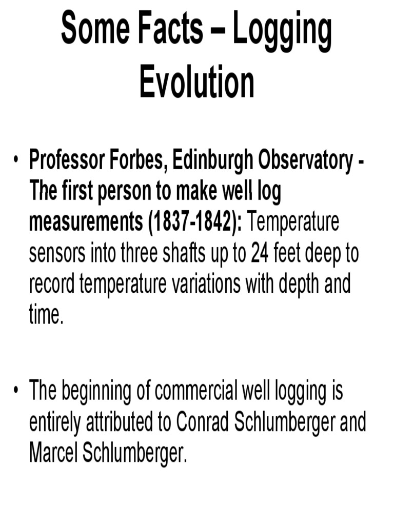 Evolution of Well Logging Techniques | PDF | Applied And ...