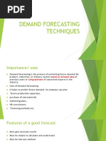 Demand Forecasting