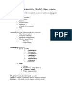 Tipos de Questões Filosóficas