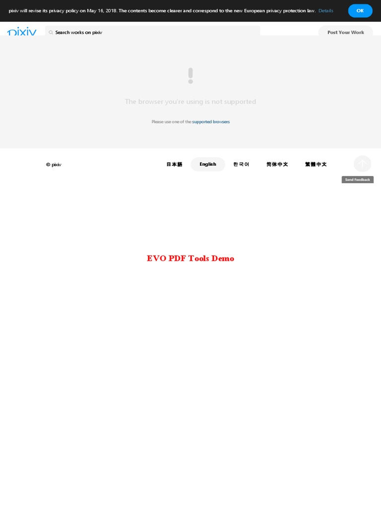EVO PDF Tools Demo: The Browser You're Using Is Not Supported | PDF