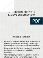 Intellectual Property Malaysian Patent Law