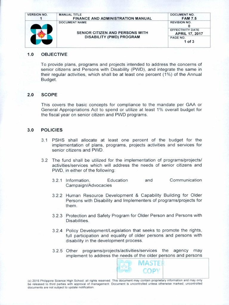 SC & PWD Fund PDF | PDF