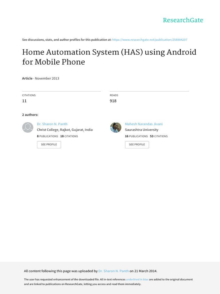 Android-Based Home Automation System | PDF | Bluetooth | Android ...
