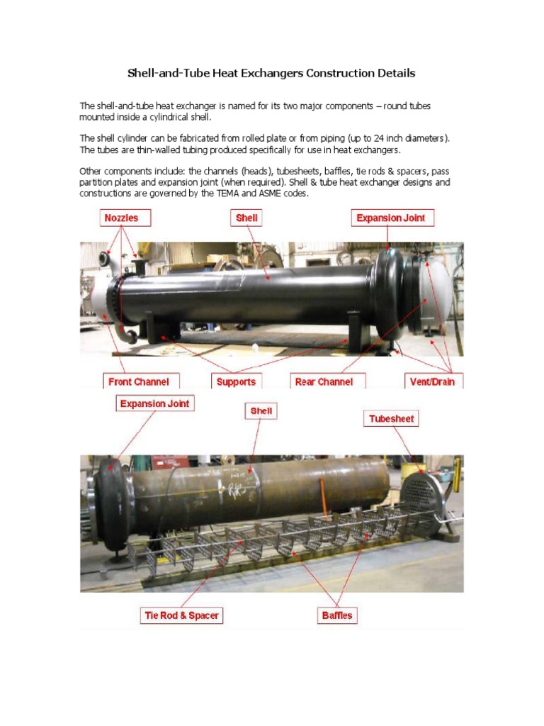 Shell-and-Tube Heat Exchanger Guide | PDF | Heat Exchanger | Pipe ...