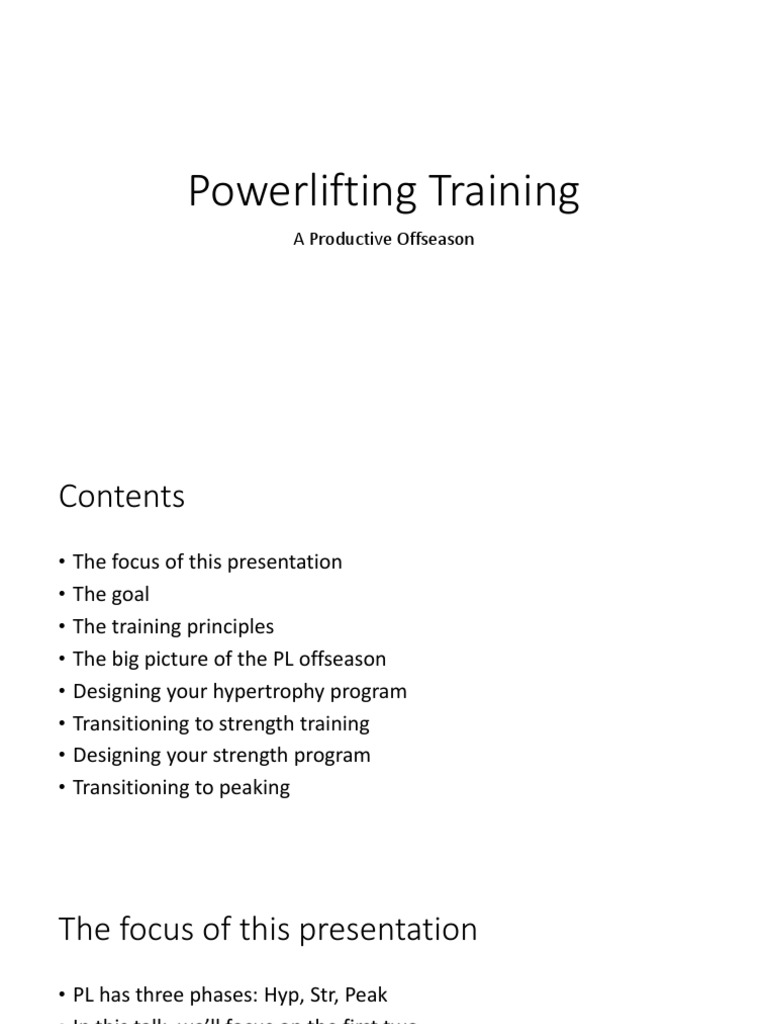 RP Presentation | PDF | Strength Training | Muscle Hypertrophy