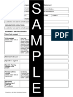 S A M P L E: Method Statement