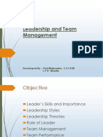 Leadership and Team Management