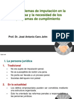 Los Problemas de Imputación en Las Empresas de Jose Antonio Caro Jhon - Peru