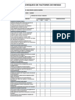 Lista de Verificación Factores de Riesgo