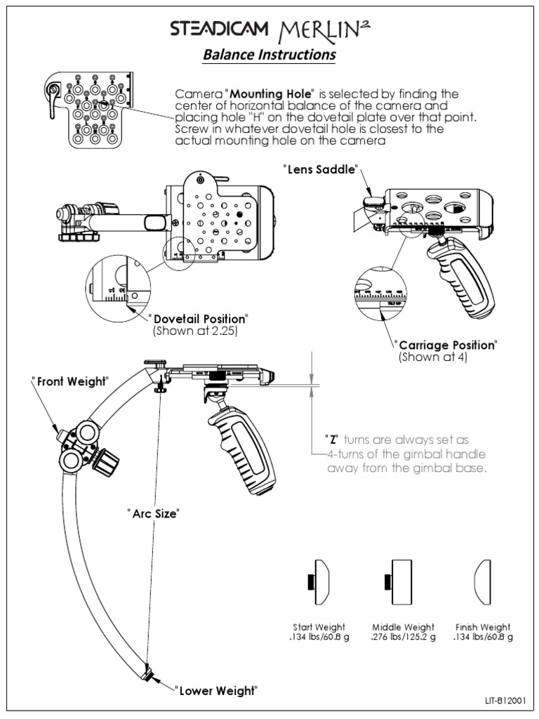 Camera Balance Setup Instructions | PDF