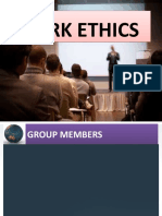 New PPT On Work Ethics