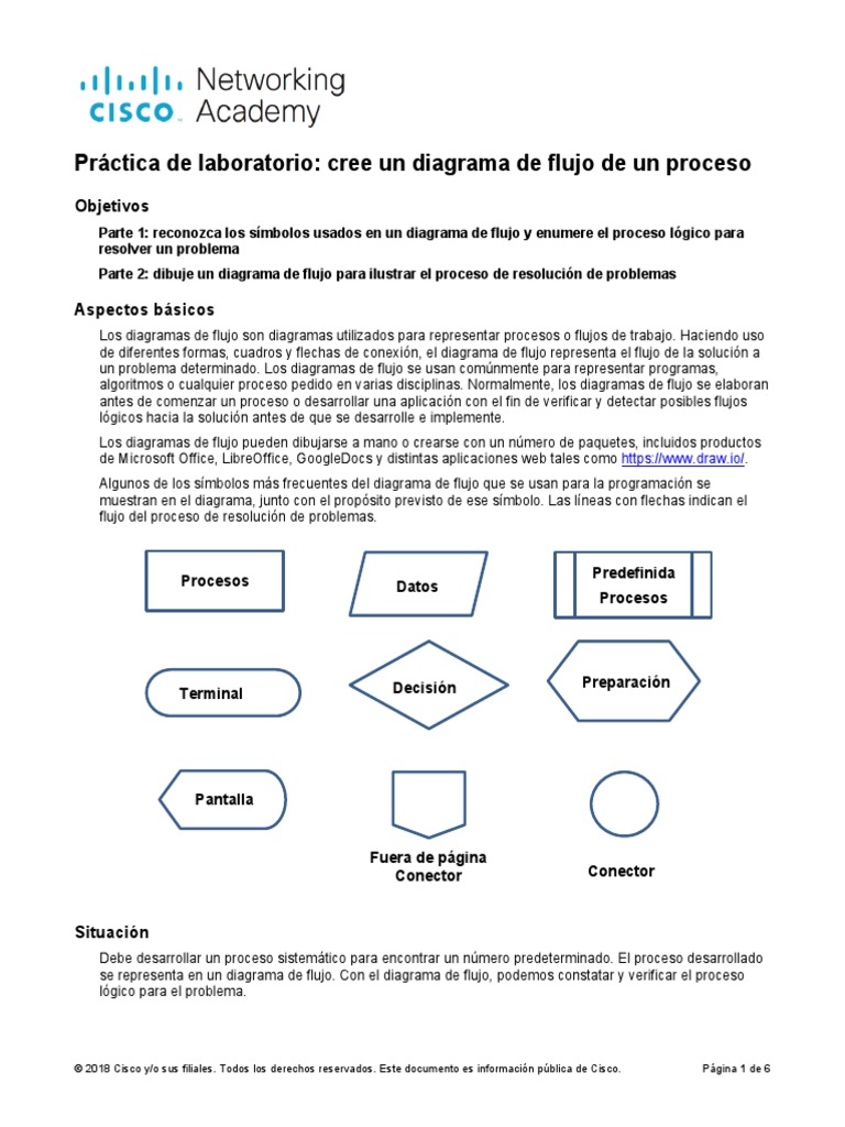 2.1.1.8 Lab - Creating A Process Flowchart PDF | PDF | Algoritmos ...