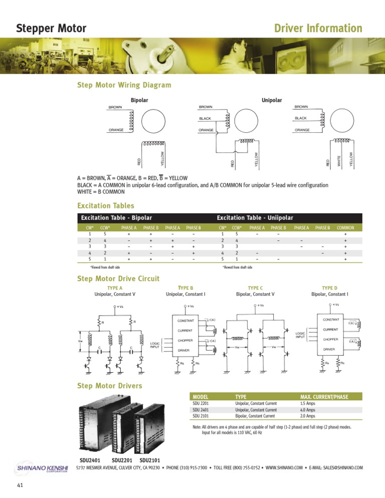 Stepper Motor Driver Specifications | PDF | Computer Engineering ...
