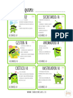 Roles Cooperativos Tarjetas y Carateles PDF