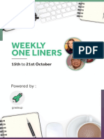 Weekly Oneliner 15th To 21st Oct ENG - PDF 44