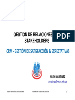 GestionStakeholder - Sesion 3 CRM Gestión de Satisfacción & Expectativas