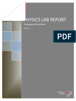 Compound Pendulum Lab Report