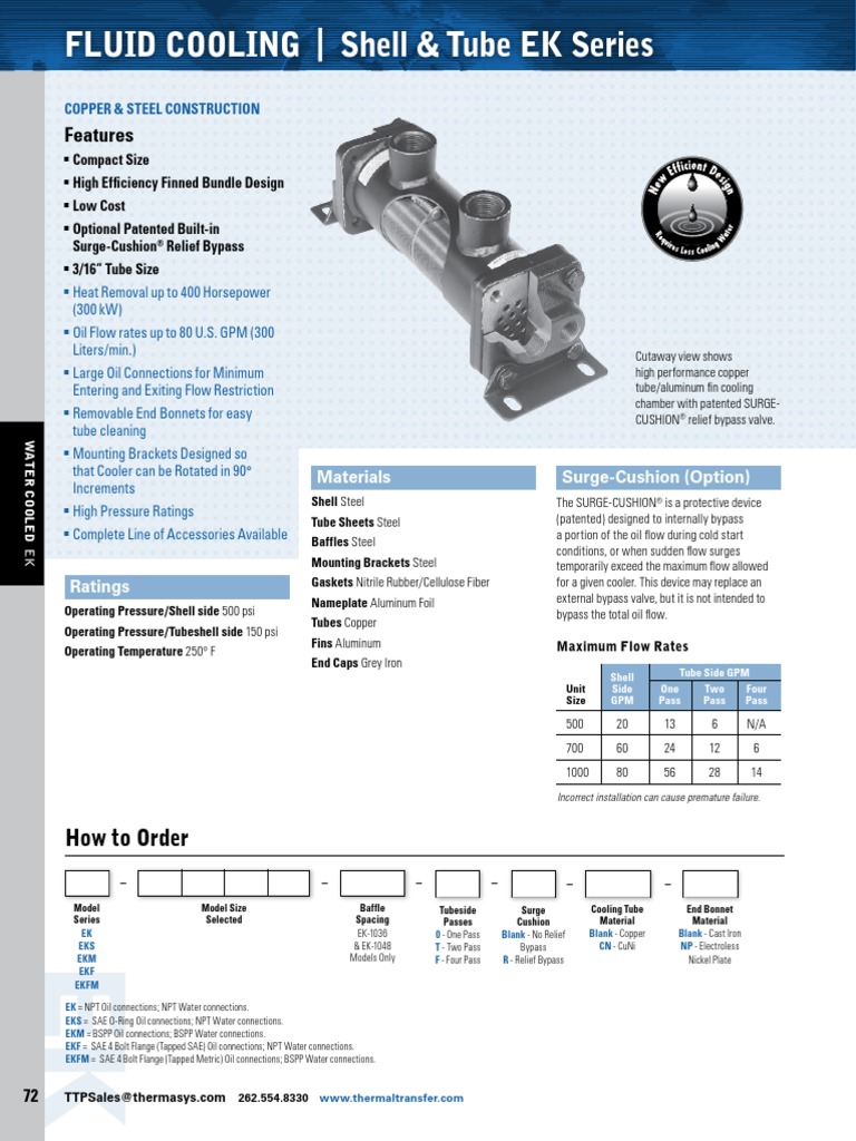 Features: How To Order | PDF | Motor Oil | Pipe (Fluid Conveyance)