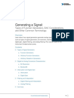 Generating A Signal:: Types of Function Generators, DAC Considerations, and Other Common Terminology