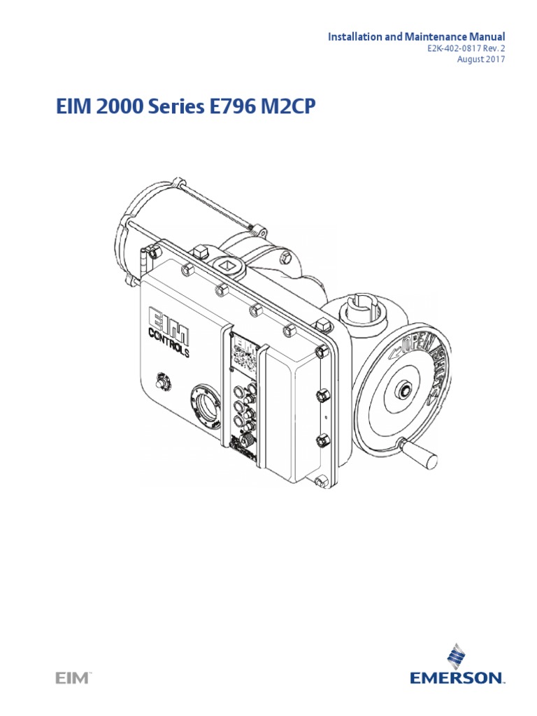 Installation Operation Manual Series 2000 m2cp E796 en 5215600 PDF