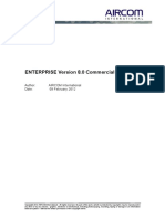ENTERPRISE Version 8.0 Commercial Release Notes: Author: AIRCOM International Date: 09 February 2012