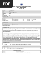 Lahore University of Management Sciences: EE539 - Radar Systems