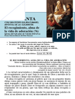 HORA SANTA Con San Pedro Julián Eymard. El Recogimiento, Alma de La Vida de Adoración