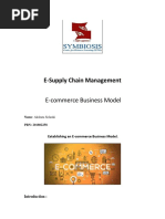 E-Supply Chain Management: E-Commerce Business Model