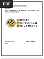 Download Comparison of memory management of windows with LINUX by Eoghn Mc SN42786606 doc pdf