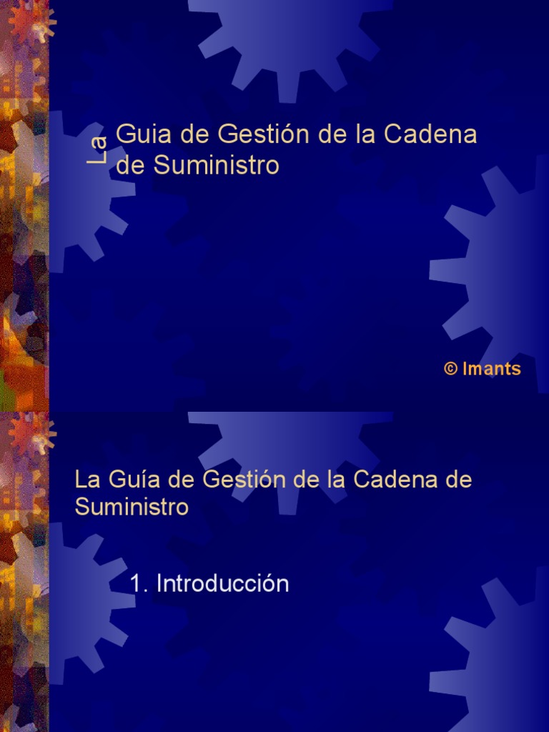 Gestion de La Cadena de Abastecimiento | PDF | Inventario | Logística