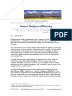 LESSON DESIGN AND PLANNING