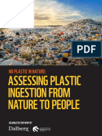 ASSESSING PLASTIC INGESTION FROM NATURE TO PEOPLE