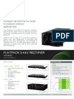 Flatpack S 48V Rectifier: Compact HE Rectifier For Small To Medium Telecom Applications